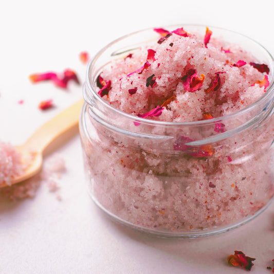 DIY Pink Rose Body Polish