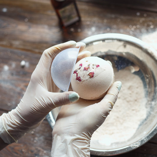 DIY Rose Petal and Vanilla Bath Bomb