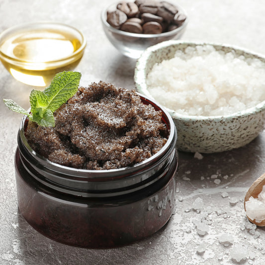 DIY Citrus Coconut Scented Coffee Scrub Recipe!