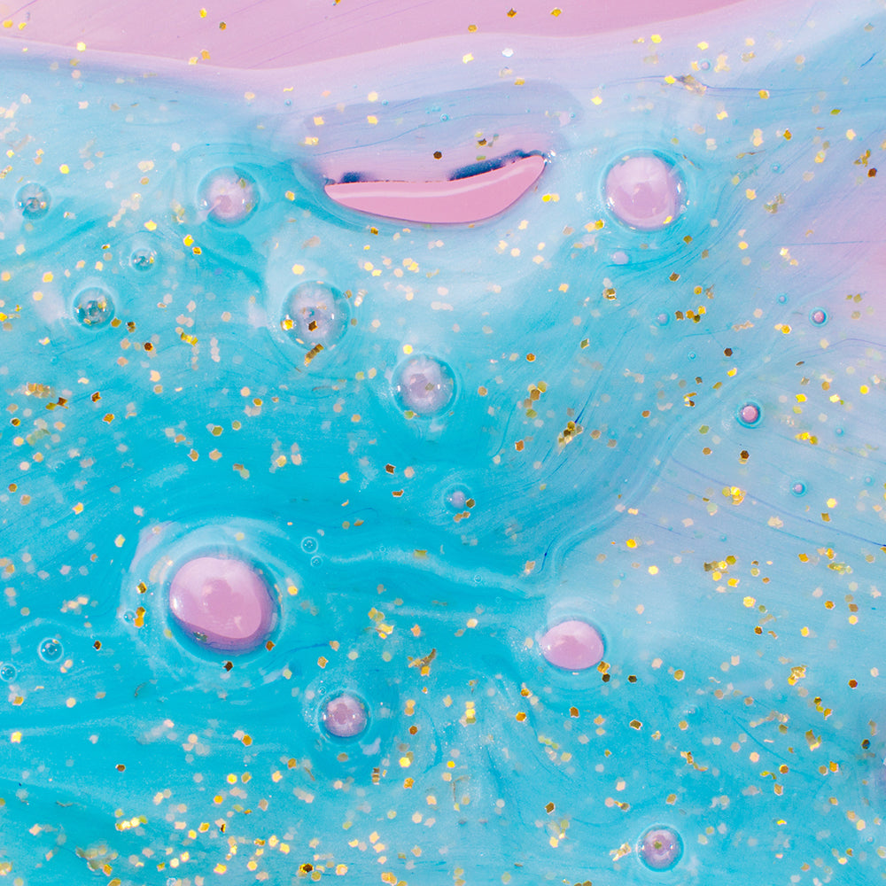 Fun DIY Cotton Candy Glitter Slime!