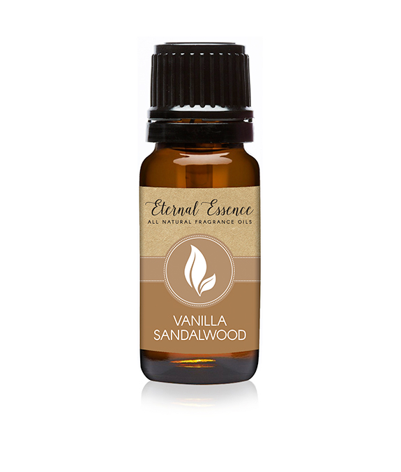 Vanilla Sandalwood fragrance oil bottle from Eternal Essence Oils