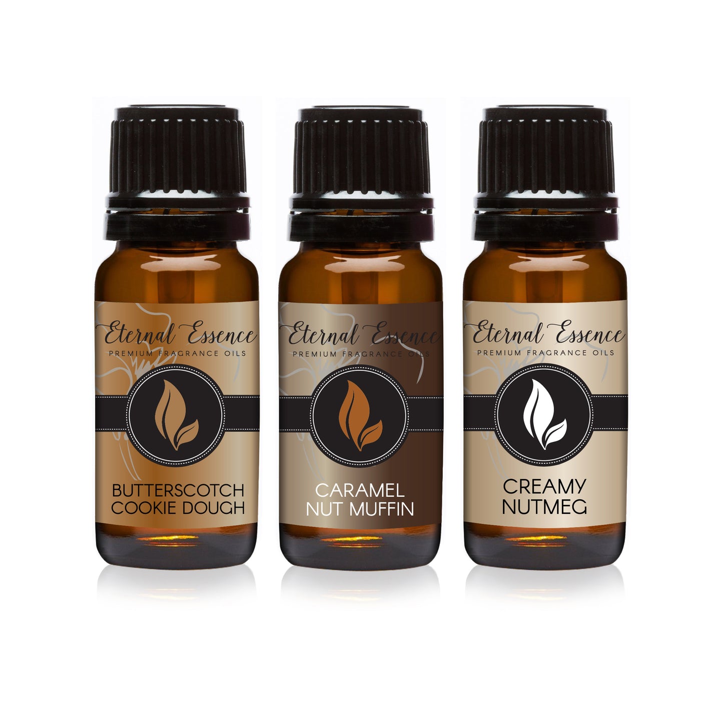 Trio (3) - Butterscotch Cookie Dough, Caramel Nut muffin & Creamy Nutmeg - 10ML