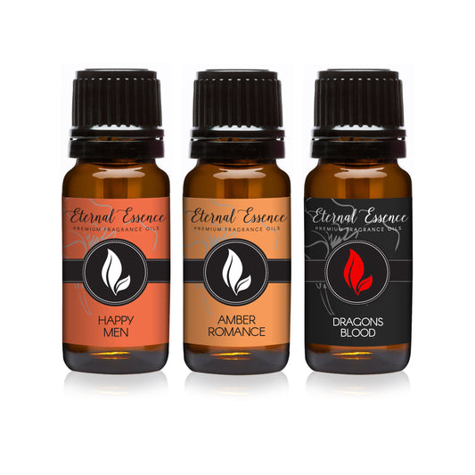 Trio (3) - Amber Romance, Happy Men & Dragons Blood - 10ML