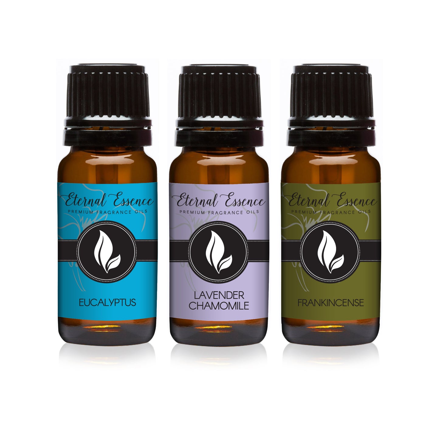 Trio (3) - Eucalyptus, Lavender Chamomile & Frankincense - 10ML